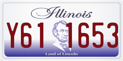 IL license plate Y611653