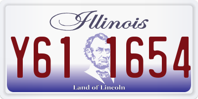 IL license plate Y611654