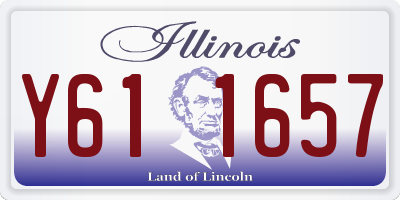 IL license plate Y611657