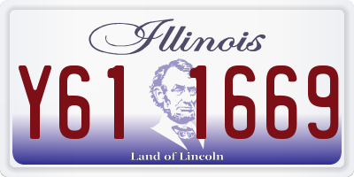 IL license plate Y611669