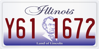 IL license plate Y611672
