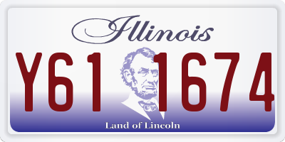 IL license plate Y611674