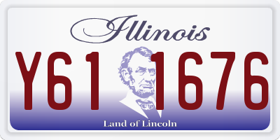 IL license plate Y611676