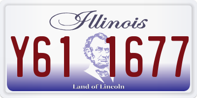 IL license plate Y611677