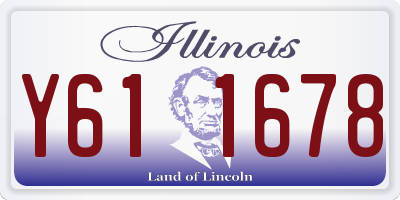 IL license plate Y611678