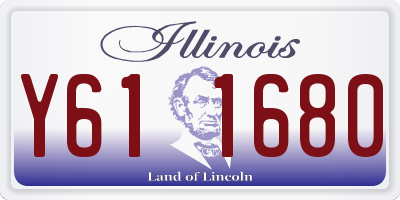 IL license plate Y611680