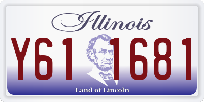 IL license plate Y611681