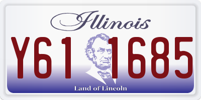 IL license plate Y611685
