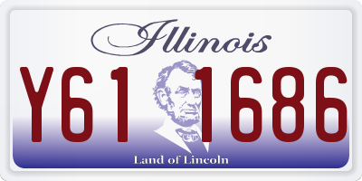 IL license plate Y611686