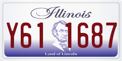 IL license plate Y611687