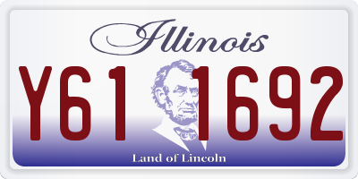 IL license plate Y611692