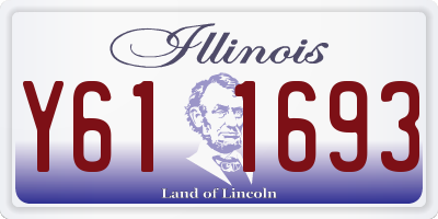 IL license plate Y611693