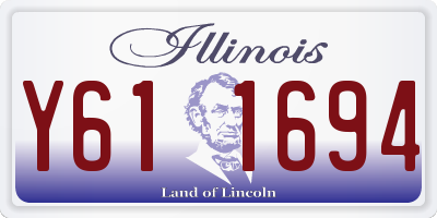 IL license plate Y611694