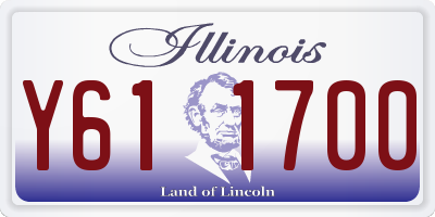 IL license plate Y611700