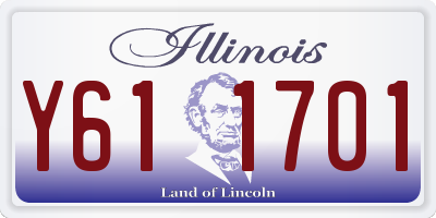 IL license plate Y611701