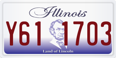 IL license plate Y611703