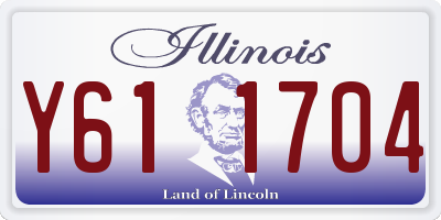 IL license plate Y611704