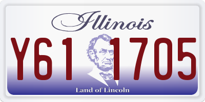 IL license plate Y611705
