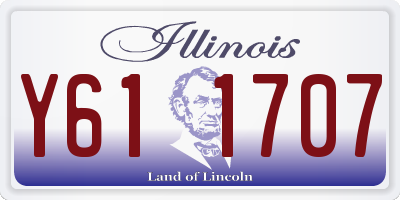 IL license plate Y611707