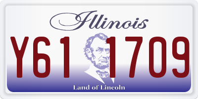 IL license plate Y611709