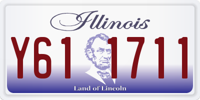 IL license plate Y611711