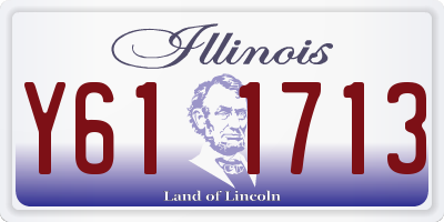 IL license plate Y611713