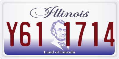 IL license plate Y611714