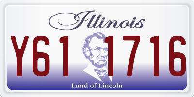 IL license plate Y611716