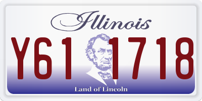 IL license plate Y611718