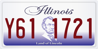 IL license plate Y611721