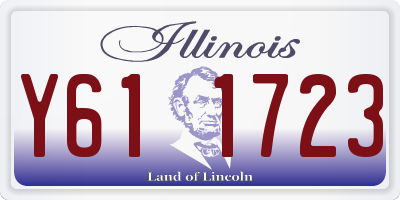 IL license plate Y611723