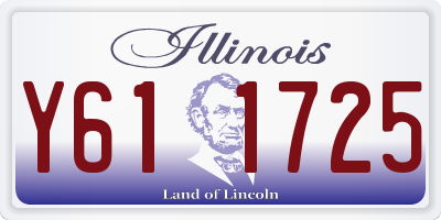 IL license plate Y611725