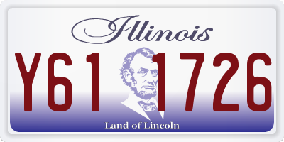 IL license plate Y611726
