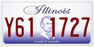 IL license plate Y611727