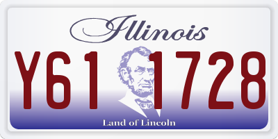 IL license plate Y611728