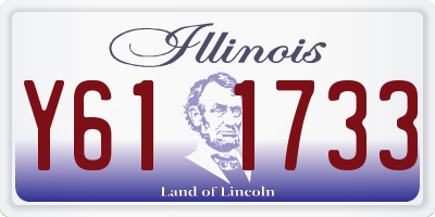 IL license plate Y611733