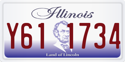 IL license plate Y611734