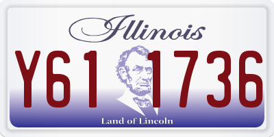 IL license plate Y611736