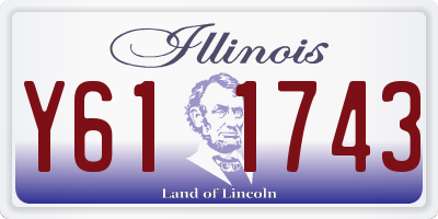 IL license plate Y611743
