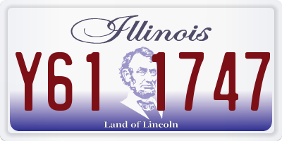 IL license plate Y611747