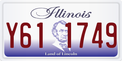 IL license plate Y611749