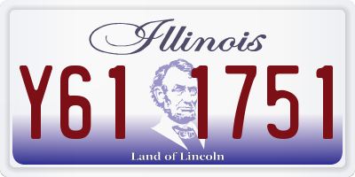 IL license plate Y611751