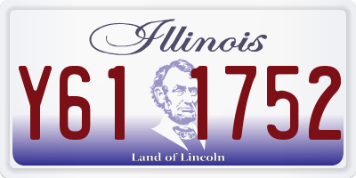 IL license plate Y611752