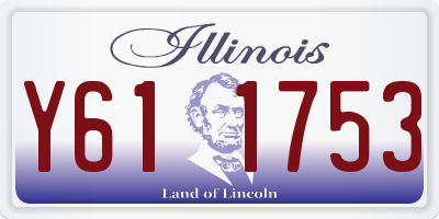 IL license plate Y611753
