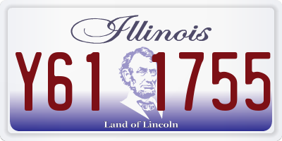 IL license plate Y611755