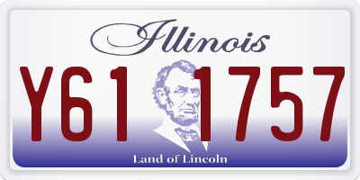 IL license plate Y611757
