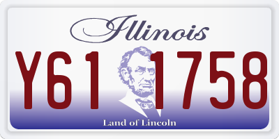IL license plate Y611758