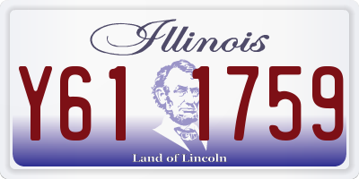 IL license plate Y611759