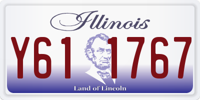IL license plate Y611767