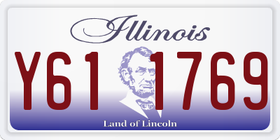 IL license plate Y611769